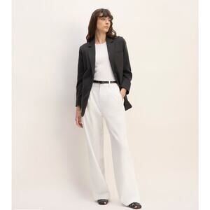 NWOT Everlane The Way-High Drape Pant In White Size 2S